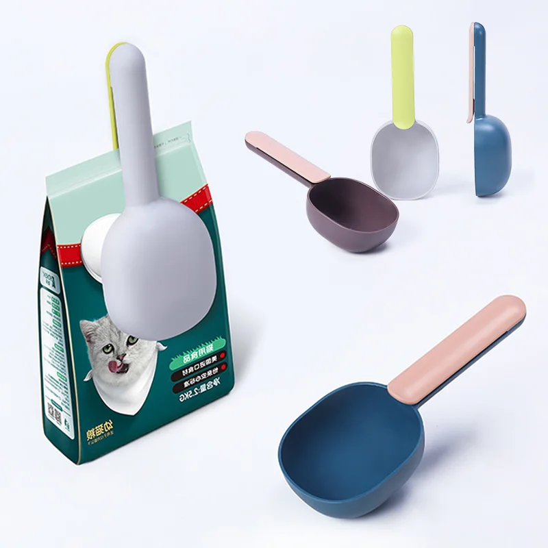 2-in-1 Dog Food Cat Food Shovel Spoon Multifunctional Feeding Spoon Sealed Bag Clip Creative Measuring Cup Curved Design New
2-in-1 Dog Food Cat Food Shovel Spoon Multifunctional Feeding Spoon Sealed Bag Clip Creative Measuring Cup Curved Design New