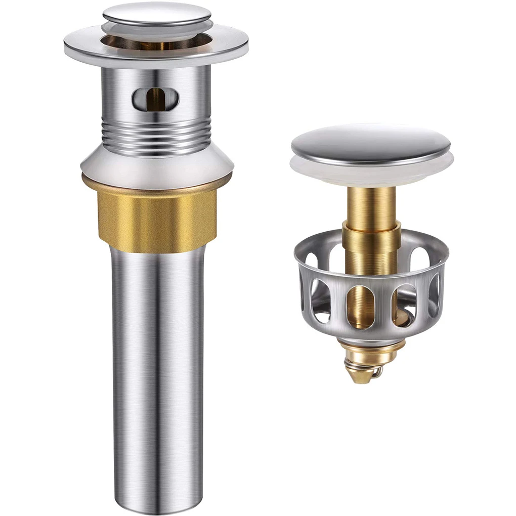 Wash Basin Bounce Drain Filters Universal Push-Type Plug Bathroom Draining Accessories Fittings Improvement Facilities
Wash Basin Bounce Drain Filters Universal Push-Type Plug Bathroom Draining Accessories Fittings Improvement Facilities