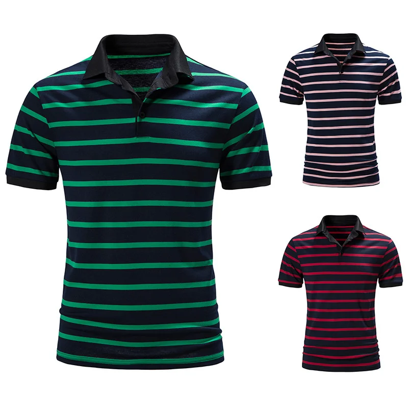 2022 Men's Summer New European Stripe Splice Polo T-shirt Men's Casual Short Sleeve Polo Shirt
2022 Men's Summer New European Stripe Splice Polo T-shirt Men's Casual Short Sleeve Polo Shirt
