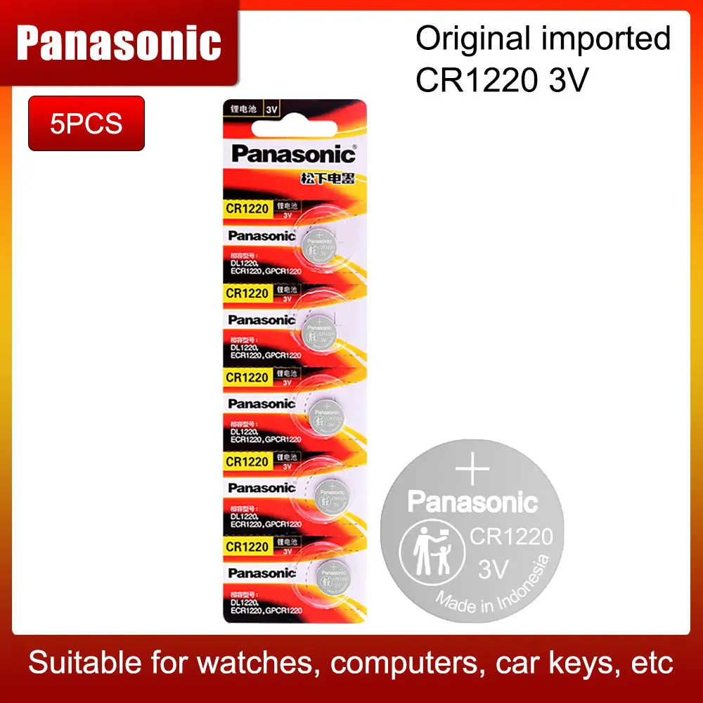 5 шт. 3 в CR1220 Panasonic литиевая батарея CR1220 для автомобиля пульт дистанционного управления электрическая сигнализация Светодиодная лампа игруш...
5 шт. 3 в CR1220 Panasonic литиевая батарея CR1220 для автомобиля пульт дистанционного управления электрическая сигнализация Светодиодная лампа игруш...