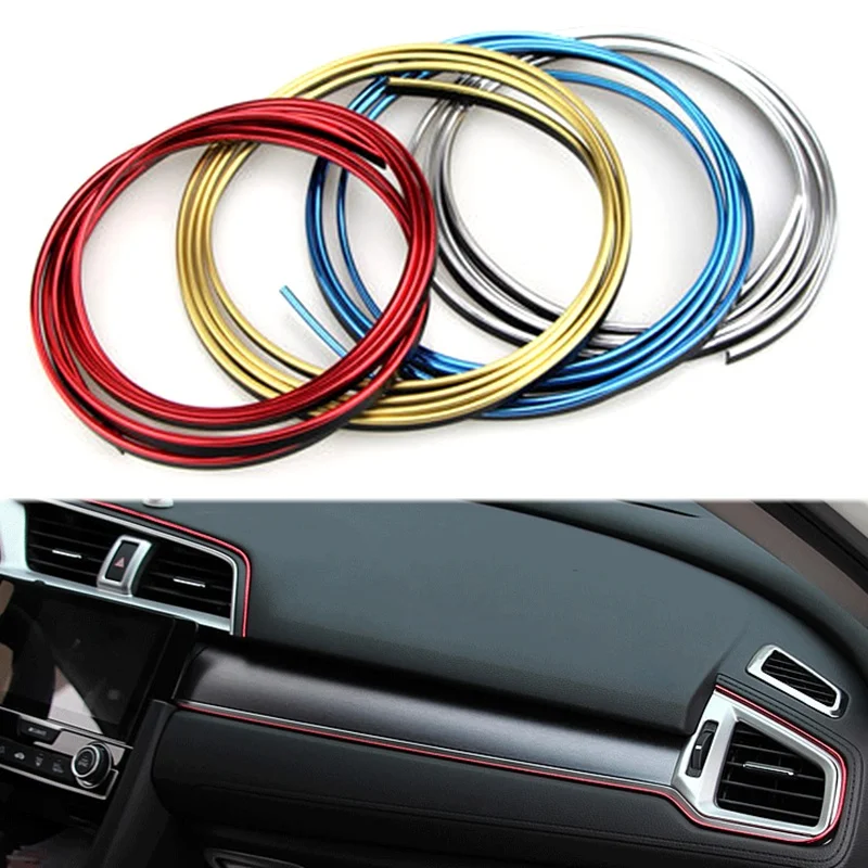 5 Meter Car Door Gap Decorative Bright Strip Universal 5 Colors PVC Dashboard Electroplating Protection Strip Replacement Parts
5 Meter Car Door Gap Decorative Bright Strip Universal 5 Colors PVC Dashboard Electroplating Protection Strip Replacement Parts