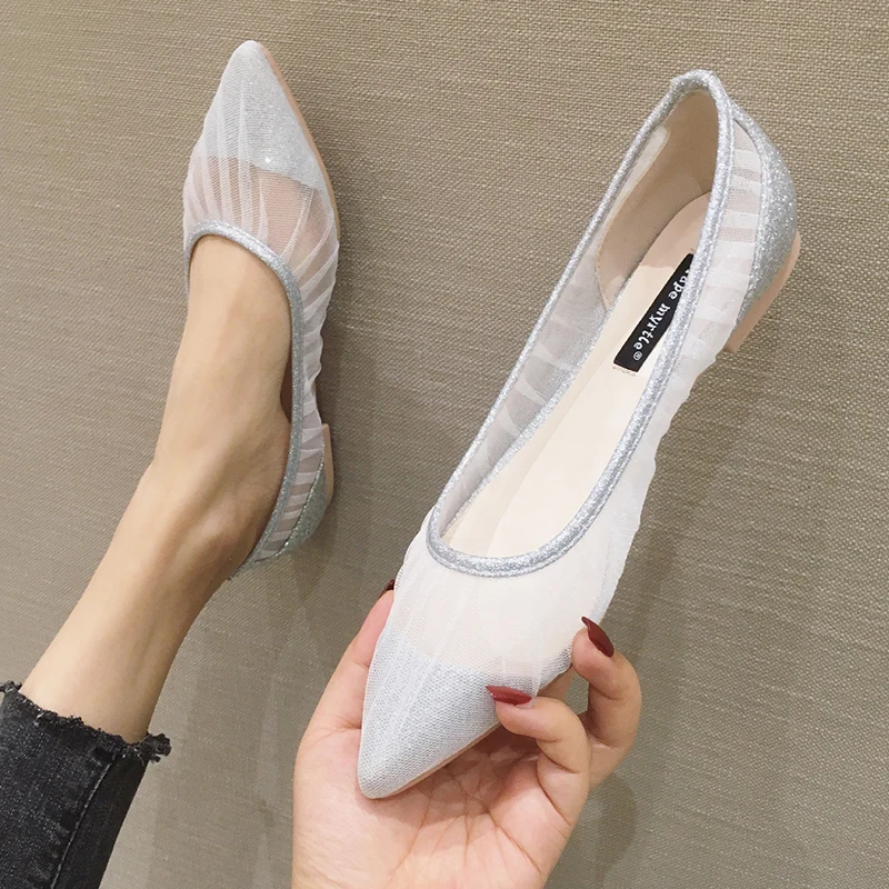 Wedding Bling Pointed Toe Breathable Mesh Moccasins Women Shoes Fairy Glitter Slip on Ballet Flats Woman Loafers Mujer Pisos2020
Wedding Bling Pointed Toe Breathable Mesh Moccasins Women Shoes Fairy Glitter Slip on Ballet Flats Woman Loafers Mujer Pisos2020