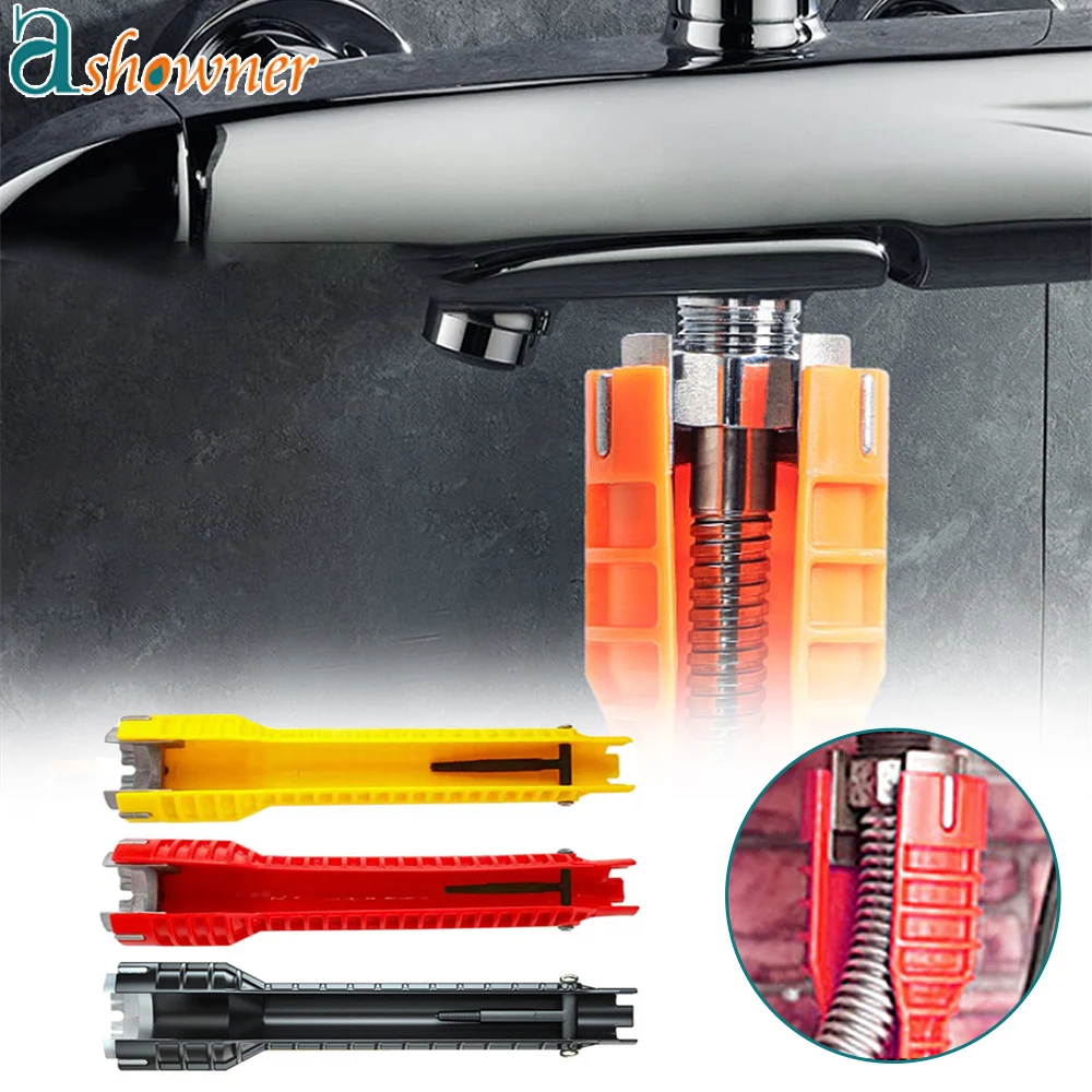 8 In1 Multifunctional Sink Wrench Sink Plumbing Wrench Bathroom Faucet key Plumbing Wrench Anti-slip Kitchen Sink Repair Tools
8 In1 Multifunctional Sink Wrench Sink Plumbing Wrench Bathroom Faucet key Plumbing Wrench Anti-slip Kitchen Sink Repair Tools