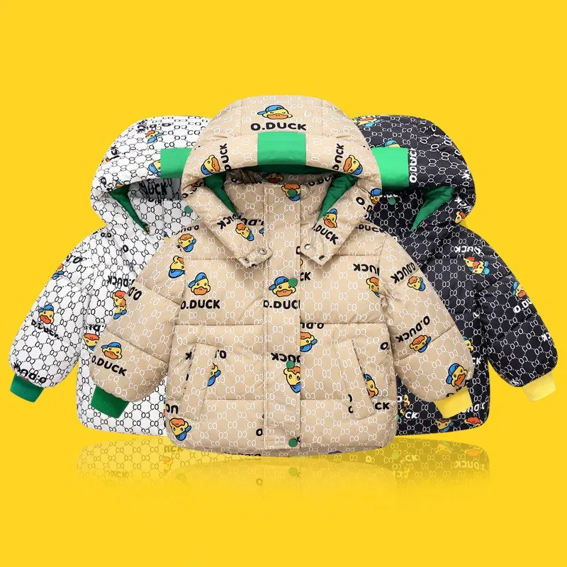 Boys Hooded Down Jacket Children Winter Thick Warm Coat Cute Cartoon Duck Printing Outerwear New Casual Clothing For 4-10 Years
Boys Hooded Down Jacket Children Winter Thick Warm Coat Cute Cartoon Duck Printing Outerwear New Casual Clothing For 4-10 Years