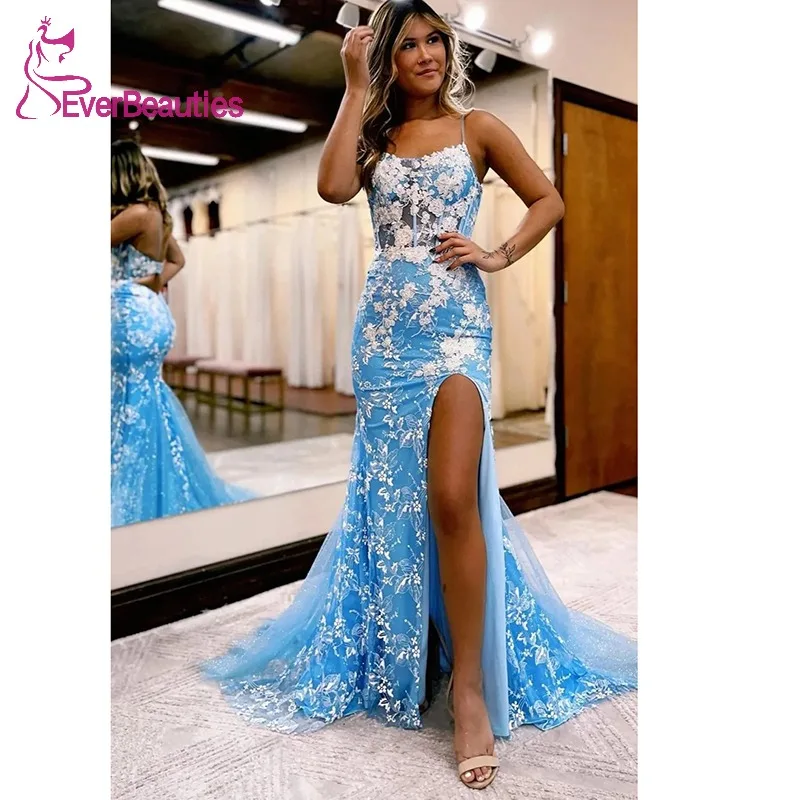 Mermaid Prom Dresses Tulle Lace Banquet Party Dresses for Women Side Slit Vestidos De Ocasión Formales Formal Dress 2023
Mermaid Prom Dresses Tulle Lace Banquet Party Dresses for Women Side Slit Vestidos De Ocasión Formales Formal Dress 2023