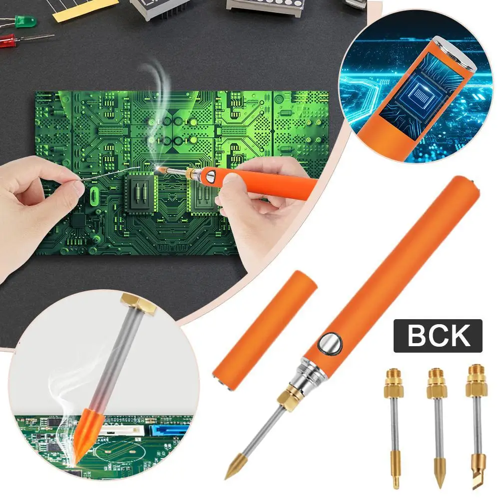 Wireless Electric Soldering Iron Tin Solder Iron USB Fast Charging Battery Microelectronics Repair Welding Soldering Tools
Wireless Electric Soldering Iron Tin Solder Iron USB Fast Charging Battery Microelectronics Repair Welding Soldering Tools