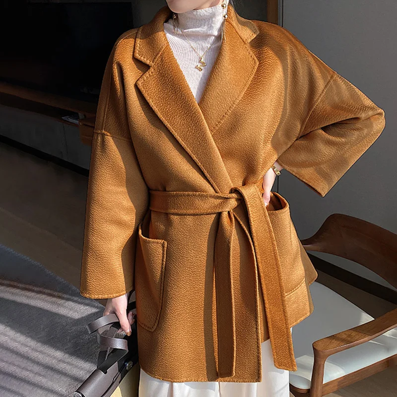 Autumn Winter Water Ripple Coats For Women 100% Real Wool Jacket Long Lady Streetwear Fashion Oversize Outerwear Female WB3820S
Autumn Winter Water Ripple Coats For Women 100% Real Wool Jacket Long Lady Streetwear Fashion Oversize Outerwear Female WB3820S