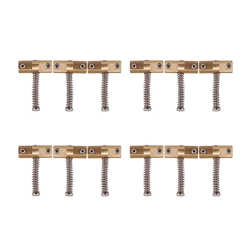 Guitar Compensated Bridge Brass Saddles Set 10.8Mm Style Bridge Saddle For TL Style 6 Strings Electric Guitar(12Pcs)
Guitar Compensated Bridge Brass Saddles Set 10.8Mm Style Bridge Saddle For TL Style 6 Strings Electric Guitar(12Pcs)