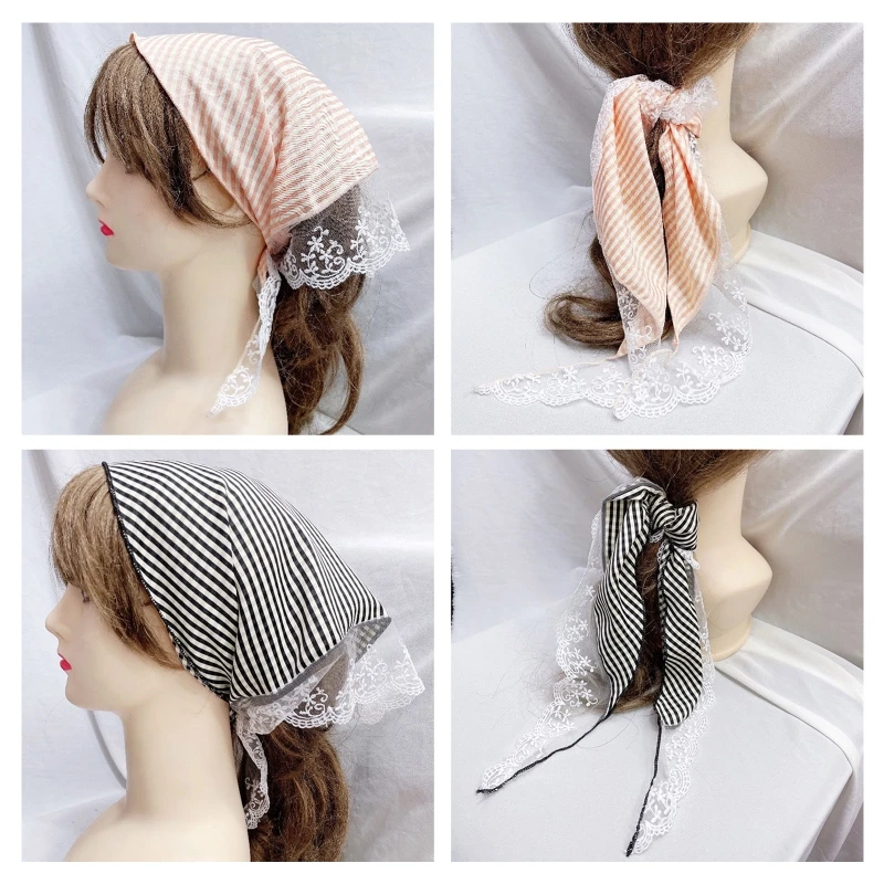 Цветная бандана Q1FE с кружевными полями, платок для волос, головная повязка на спине, треугольный тюрбан с принтом в клетку для девочек, рекви... 
Цветная бандана Q1FE с кружевными полями, платок для волос, головная повязка на спине, треугольный тюрбан с принтом в клетку для девочек, рекви...