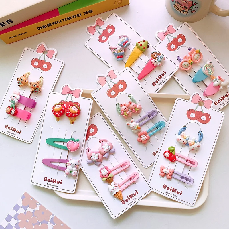 2023 Summer 4PCS Set Cartoon Rabbit Bear Unicorn Hair Clips For Girl Kids Cute Kawaii Fancy Princess Hairpin Fashion Accessories
2023 Summer 4PCS Set Cartoon Rabbit Bear Unicorn Hair Clips For Girl Kids Cute Kawaii Fancy Princess Hairpin Fashion Accessories