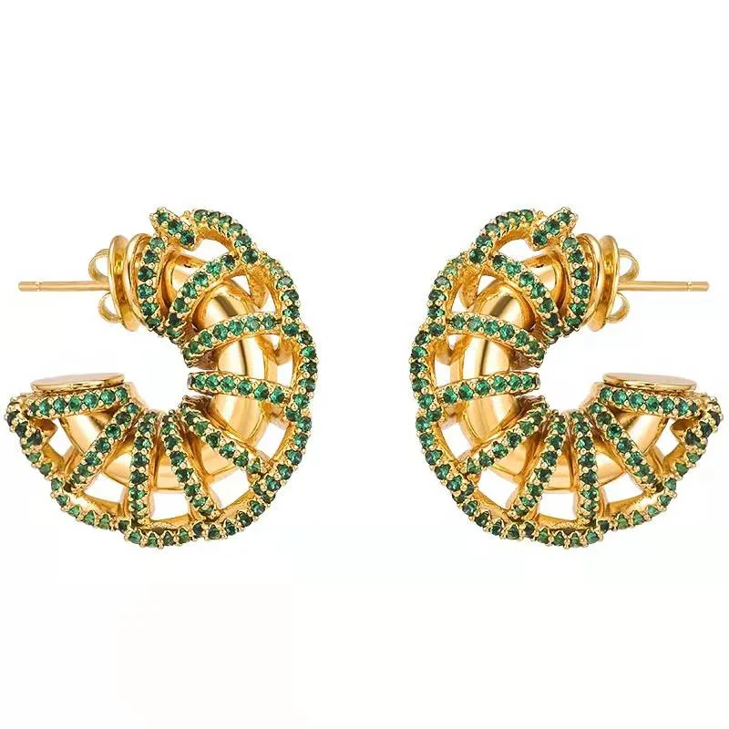 New Zircon-studded Twist Earrings Light Luxury High-end Retro Fashion Trend Women's All-match Jewelry Accessories Free Shipping
New Zircon-studded Twist Earrings Light Luxury High-end Retro Fashion Trend Women's All-match Jewelry Accessories Free Shipping