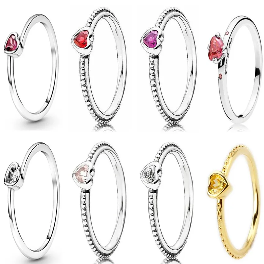 Original 925 Sterling Silver Sparkling Red Heart Ring Clear Heart Beaded Ring For Women Wedding Party Europe Fashion Jewelry
Original 925 Sterling Silver Sparkling Red Heart Ring Clear Heart Beaded Ring For Women Wedding Party Europe Fashion Jewelry