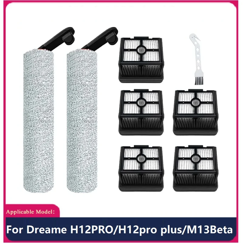 8PCS Replacement Parts For Xiaomi Dreame H12PRO/H12pro Plus /M13beta Wet Dry Floor Scrubber Machine Rolling Brush Filter
8PCS Replacement Parts For Xiaomi Dreame H12PRO/H12pro Plus /M13beta Wet Dry Floor Scrubber Machine Rolling Brush Filter