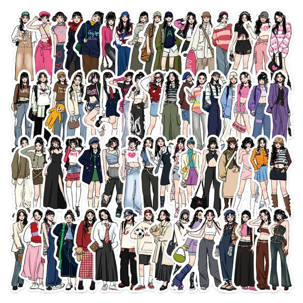 65Pcs Cartoon Girl Stickers Exquisite Removable PVC Adhesive School Rewards Graffiti Stickers Scrapbook Stickers
65Pcs Cartoon Girl Stickers Exquisite Removable PVC Adhesive School Rewards Graffiti Stickers Scrapbook Stickers