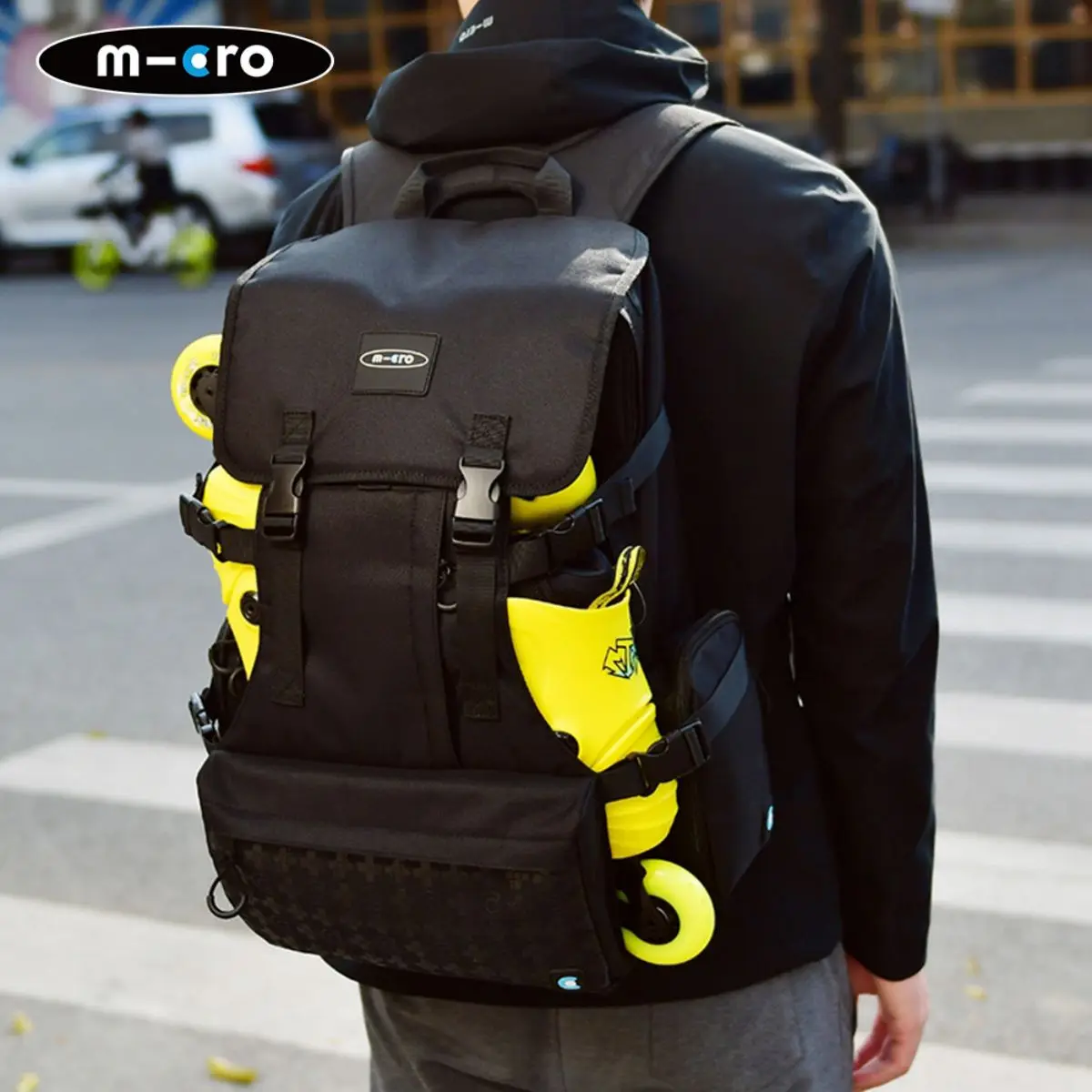 

MICRO SKATE M-cro SKATE BACKPACK,19Inch 49*40*8cm,Every Size Skates,Helmets & Protective Gear,Easy Access Skating Around