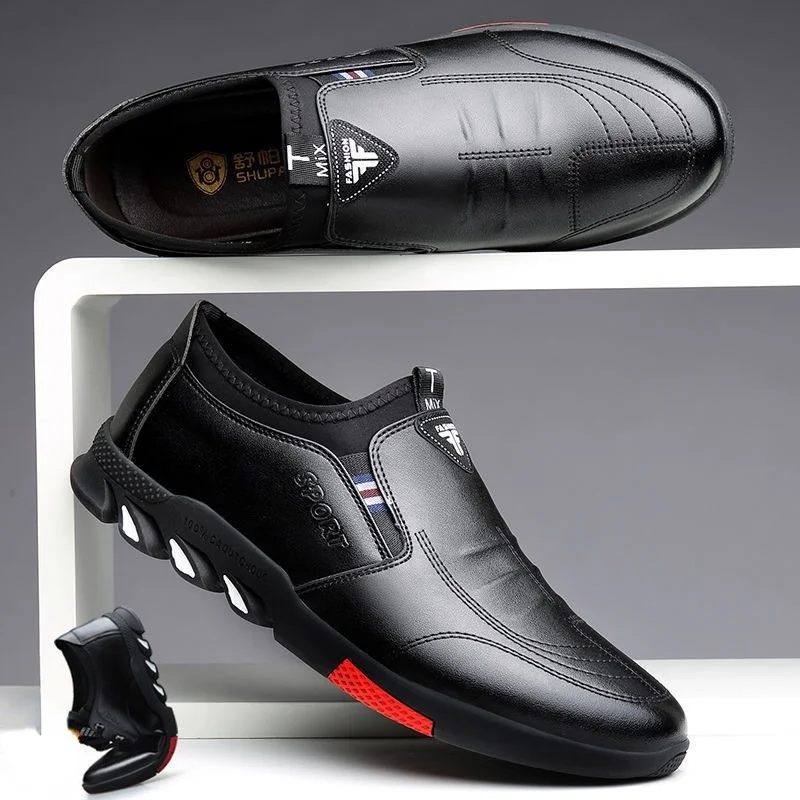 Men's Business Leather Casual Loafers Flat Soft Soled Travel Male Footwear Driving Outdoor Breathable Shoes Sapato Masculino
Men's Business Leather Casual Loafers Flat Soft Soled Travel Male Footwear Driving Outdoor Breathable Shoes Sapato Masculino