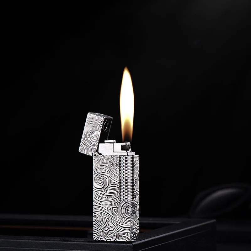 New Narrow Side-Slip Grinding Wheel Open Flame Kerosene Lighters Cigarette Accessories High-End Gift Lighters Creative Lighters
New Narrow Side-Slip Grinding Wheel Open Flame Kerosene Lighters Cigarette Accessories High-End Gift Lighters Creative Lighters