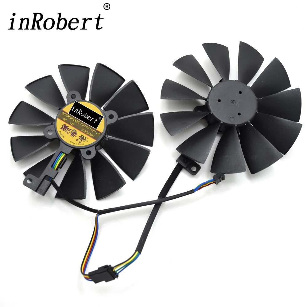 2Pcs/ Set 95MM FD10015H12S 0.55A 5Pin Cooler Fan For ASUS STRIX GTX 970 980 780 TI R9 380 Graphics Video Card Cooling Fan
2Pcs/ Set 95MM FD10015H12S 0.55A 5Pin Cooler Fan For ASUS STRIX GTX 970 980 780 TI R9 380 Graphics Video Card Cooling Fan