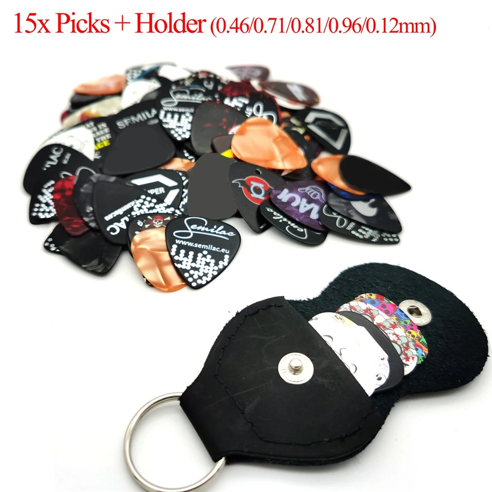 15 шт. медиатор для гитары Plectrum + кожаная цепочка для ключей 0,71/0,81/0,96/0,12 мм, аксессуары для гитары
15 шт. медиатор для гитары Plectrum + кожаная цепочка для ключей 0,71/0,81/0,96/0,12 мм, аксессуары для гитары