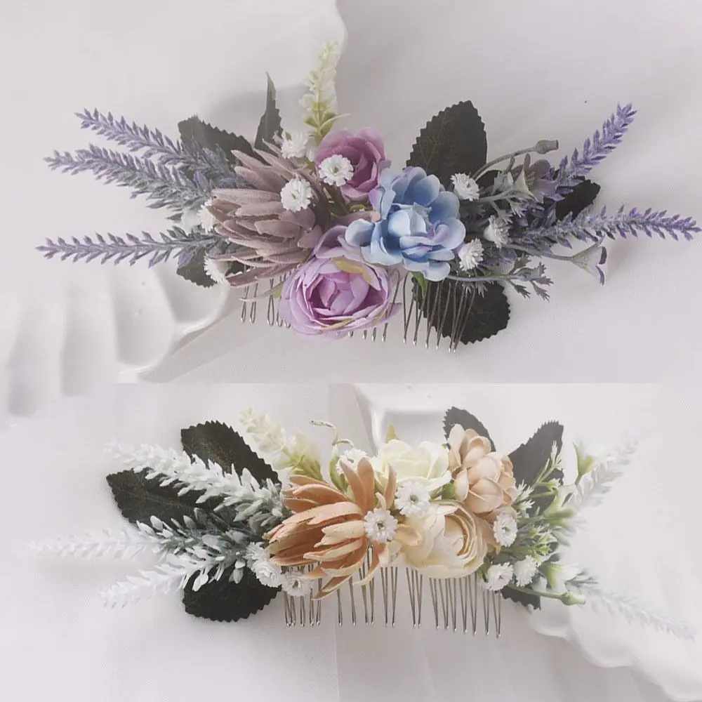 Gift Hair Accessories Bridesmaids Wedding Bridal Tiara Engagement Jewelry Lavender Hairband Flower Hair Comb
Gift Hair Accessories Bridesmaids Wedding Bridal Tiara Engagement Jewelry Lavender Hairband Flower Hair Comb
