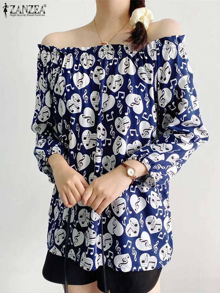 ZANZEA Holiday Korean Style Tops Off Shoulder 3/4 Sleeve Blouses Women Summer Shirts Floral Printed Elegant Sexy Casual Blusas
ZANZEA Holiday Korean Style Tops Off Shoulder 3/4 Sleeve Blouses Women Summer Shirts Floral Printed Elegant Sexy Casual Blusas