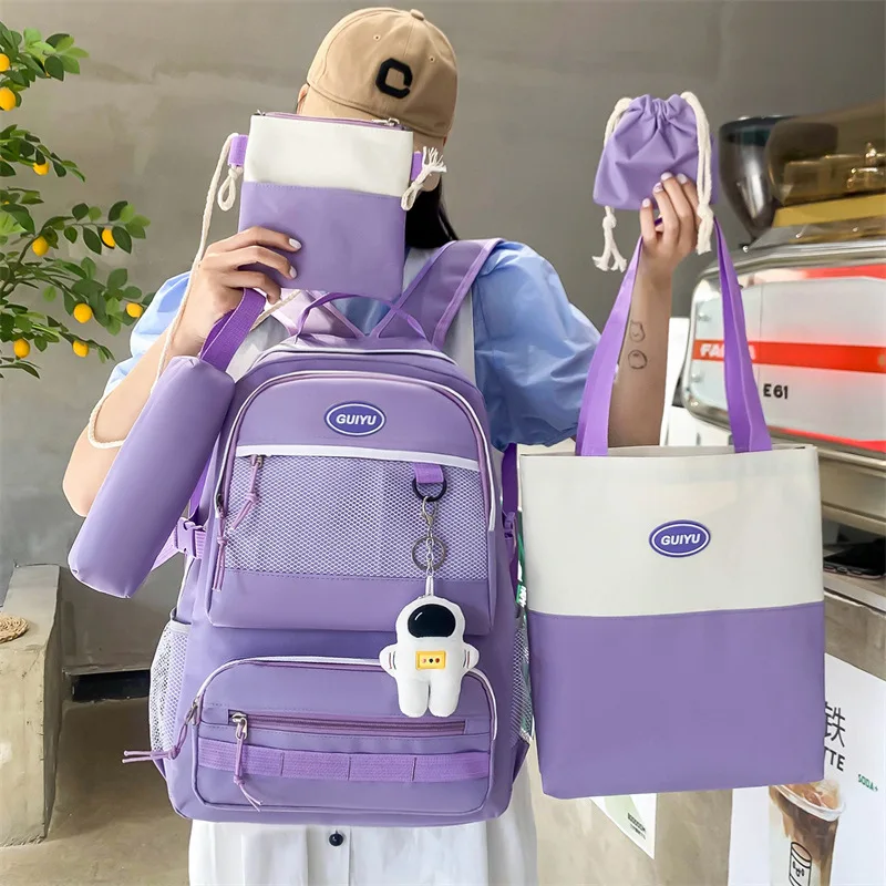 Dropshipping 4pcs cute children backpack campus large capacity primary school bag for girls and boys kids school backpacks
Dropshipping 4pcs cute children backpack campus large capacity primary school bag for girls and boys kids school backpacks