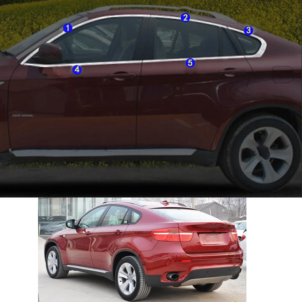 For BMW X6 xDrive 35i 50i 2008 2009 2010 2011 2012 2013 2014 Car Sticker Garnish Pillar Window Middle Strip Trim Frame Hoods
For BMW X6 xDrive 35i 50i 2008 2009 2010 2011 2012 2013 2014 Car Sticker Garnish Pillar Window Middle Strip Trim Frame Hoods