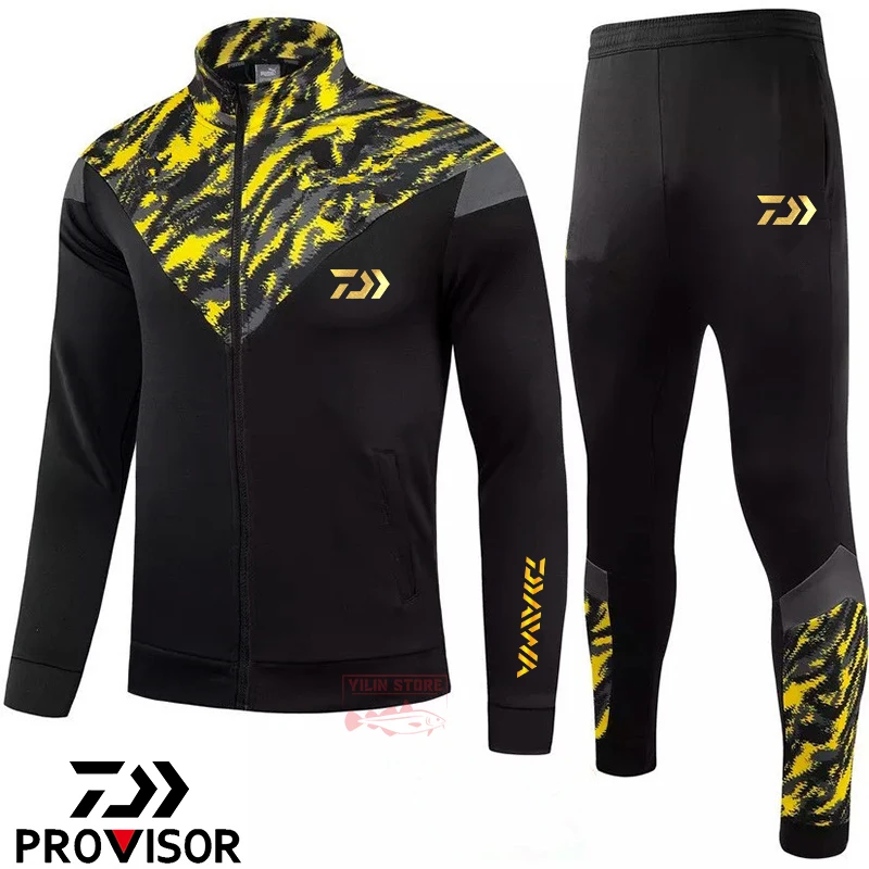Daiwa Fashion Fishing Suit Spring and Autumn Outdoor Sports Camping Hiking Long Sleeve + Pants New Men's Casual Hoodie Jacket
Daiwa Fashion Fishing Suit Spring and Autumn Outdoor Sports Camping Hiking Long Sleeve + Pants New Men's Casual Hoodie Jacket