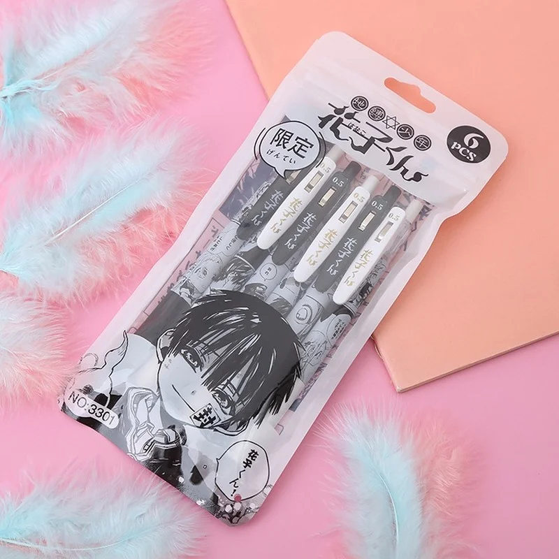 Anime Stationery Toilet-bound Hanako-kun Gel Pens Cute Kawaii Writing Supplies Kid Students School Supplies Press Gel Pen Gift
Anime Stationery Toilet-bound Hanako-kun Gel Pens Cute Kawaii Writing Supplies Kid Students School Supplies Press Gel Pen Gift