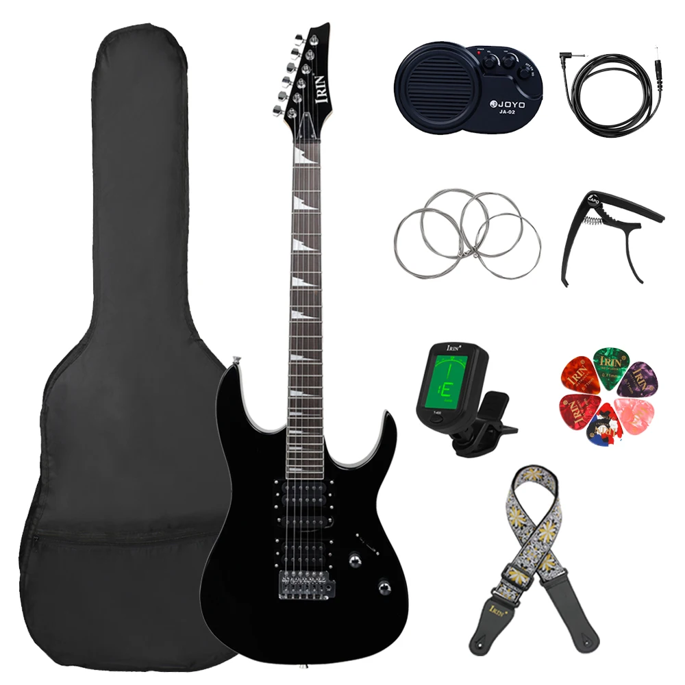 IRIN 6 Strings 24 Frets Electric Guitar Maple Body Neck Electric Guitar Guitarra With Speaker Bag Guitar Parts & Accessory
IRIN 6 Strings 24 Frets Electric Guitar Maple Body Neck Electric Guitar Guitarra With Speaker Bag Guitar Parts & Accessory