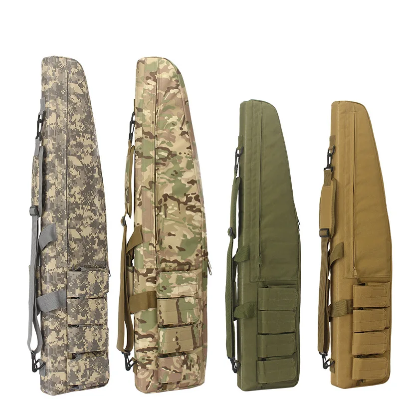 

Military Tactical Dual Rifle Shotgun Bag Scabbard Holster Gun Carry Backpack Airsoft Gun Holster Hunting Pouch Molle Bag