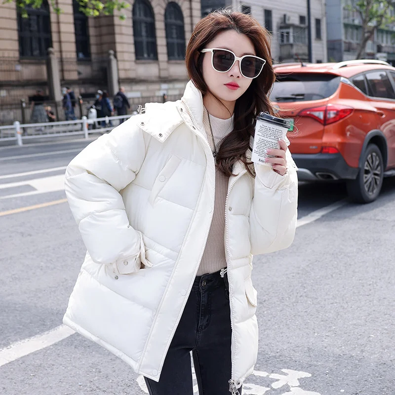 2022 Thickened Hooded Jackets Women Winter Parkas Solid Loose Cotton-Padded Coats Students Warm Outerwear A-Line Bread Clothes
2022 Thickened Hooded Jackets Women Winter Parkas Solid Loose Cotton-Padded Coats Students Warm Outerwear A-Line Bread Clothes