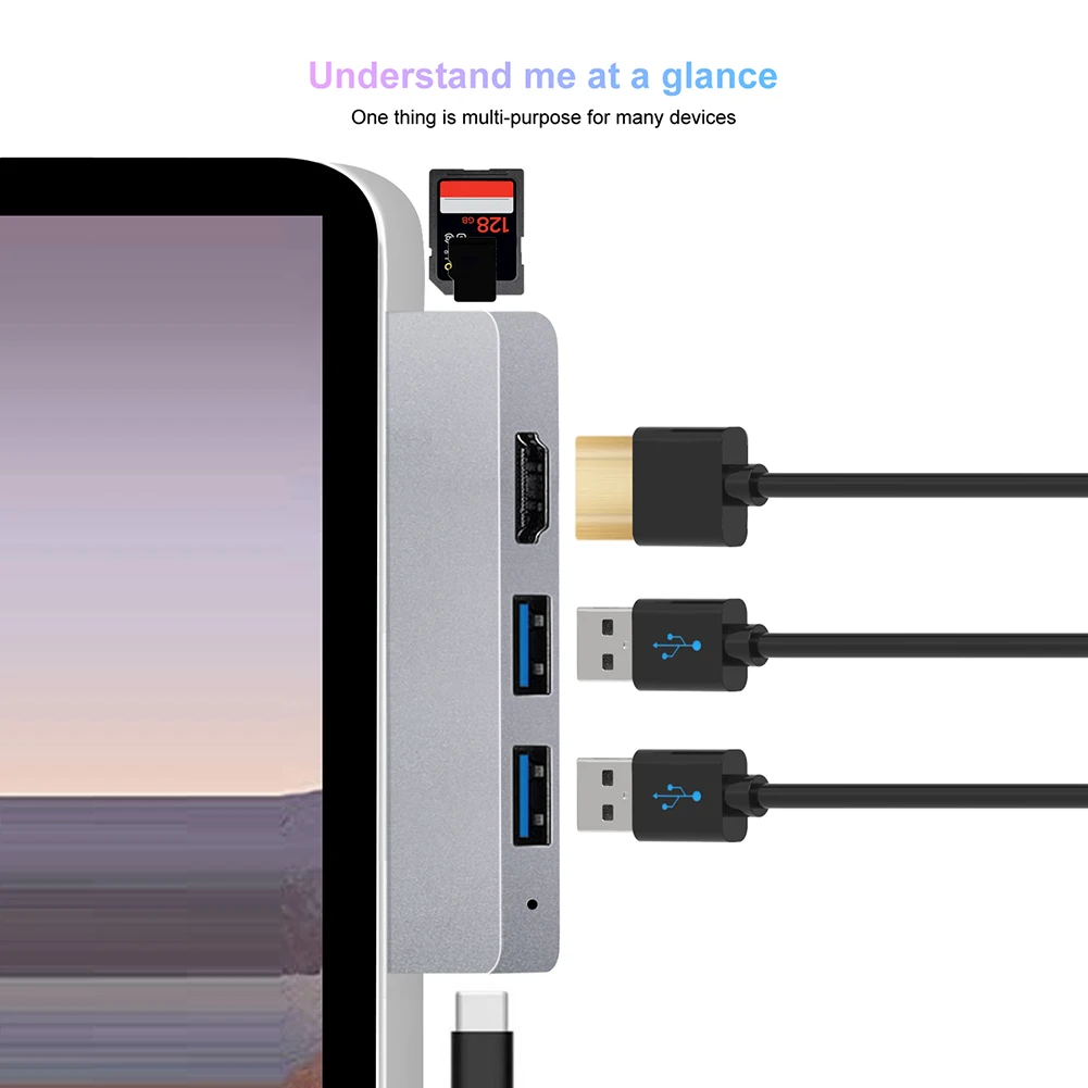 USB-адаптер для ноутбука с портом USB Type-C, 4K, HDMI
USB-адаптер для ноутбука с портом USB Type-C, 4K, HDMI