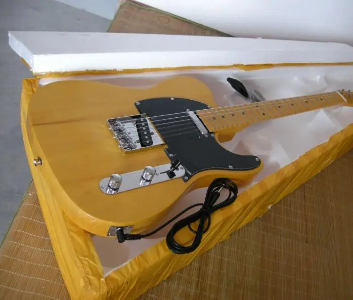 Factory custom New 52 tl yellow wood maple fretboard 6 string electric guitar Free shipping
Factory custom New 52 tl yellow wood maple fretboard 6 string electric guitar Free shipping