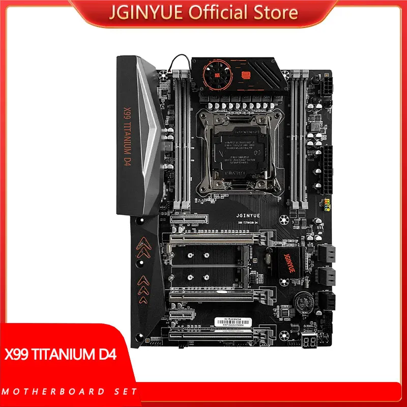 Материнская плата JGINYUE X99 ATX Intel LGA 2011-3 E5 DDR4 2133 МГц 64 Гб M.2 NVME SATA USB3.0 TITANIUM D4 |