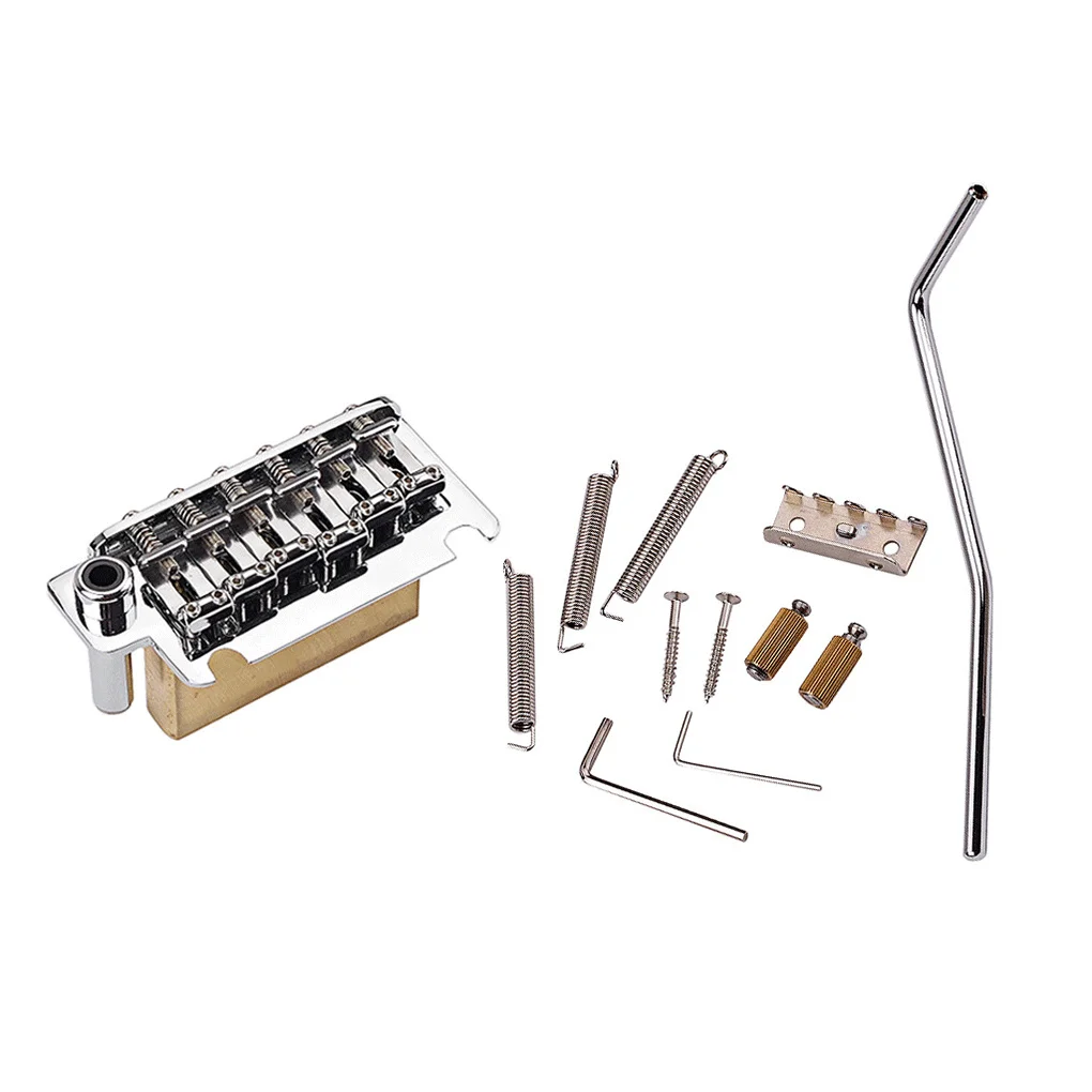 Tremolo System Bridge Set Stainless Steel Professional Saddles Wear-resistant Stable Tremolo Arm Double Locking Edge
Tremolo System Bridge Set Stainless Steel Professional Saddles Wear-resistant Stable Tremolo Arm Double Locking Edge