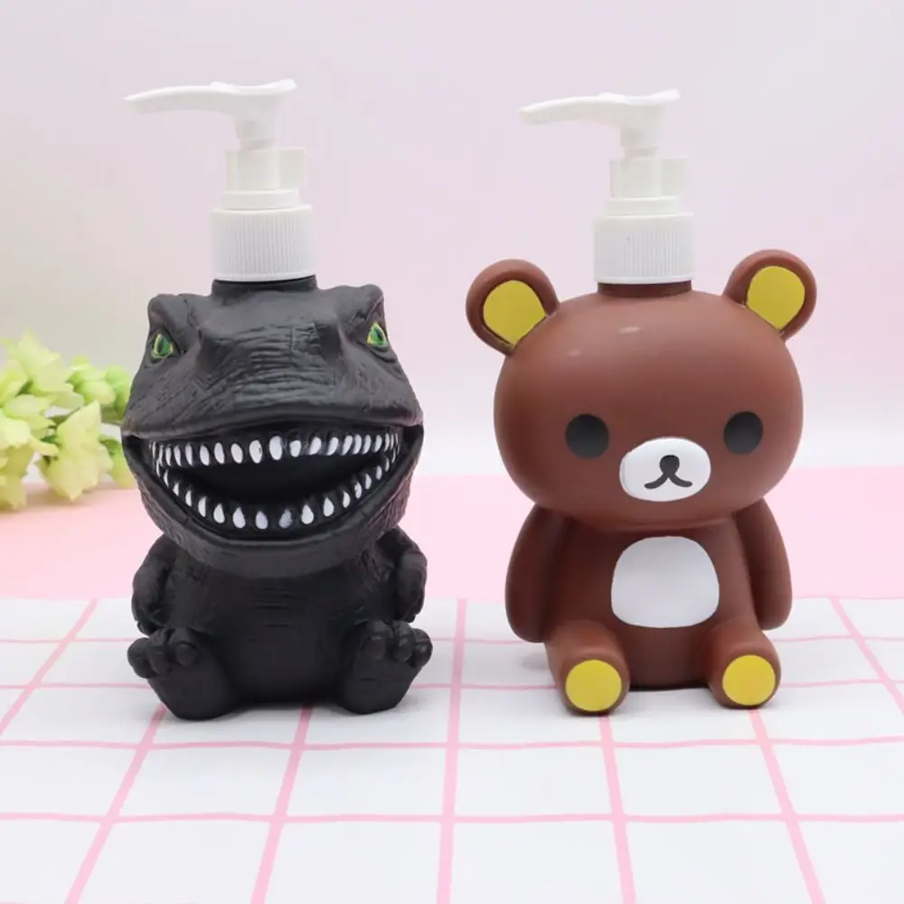 

300ML Cartoon Empty Pump Bottle Hand Sanitizer Cute Press Type Shower Gel Bottle Panda Sub-Bottling Lotion Containers Travel