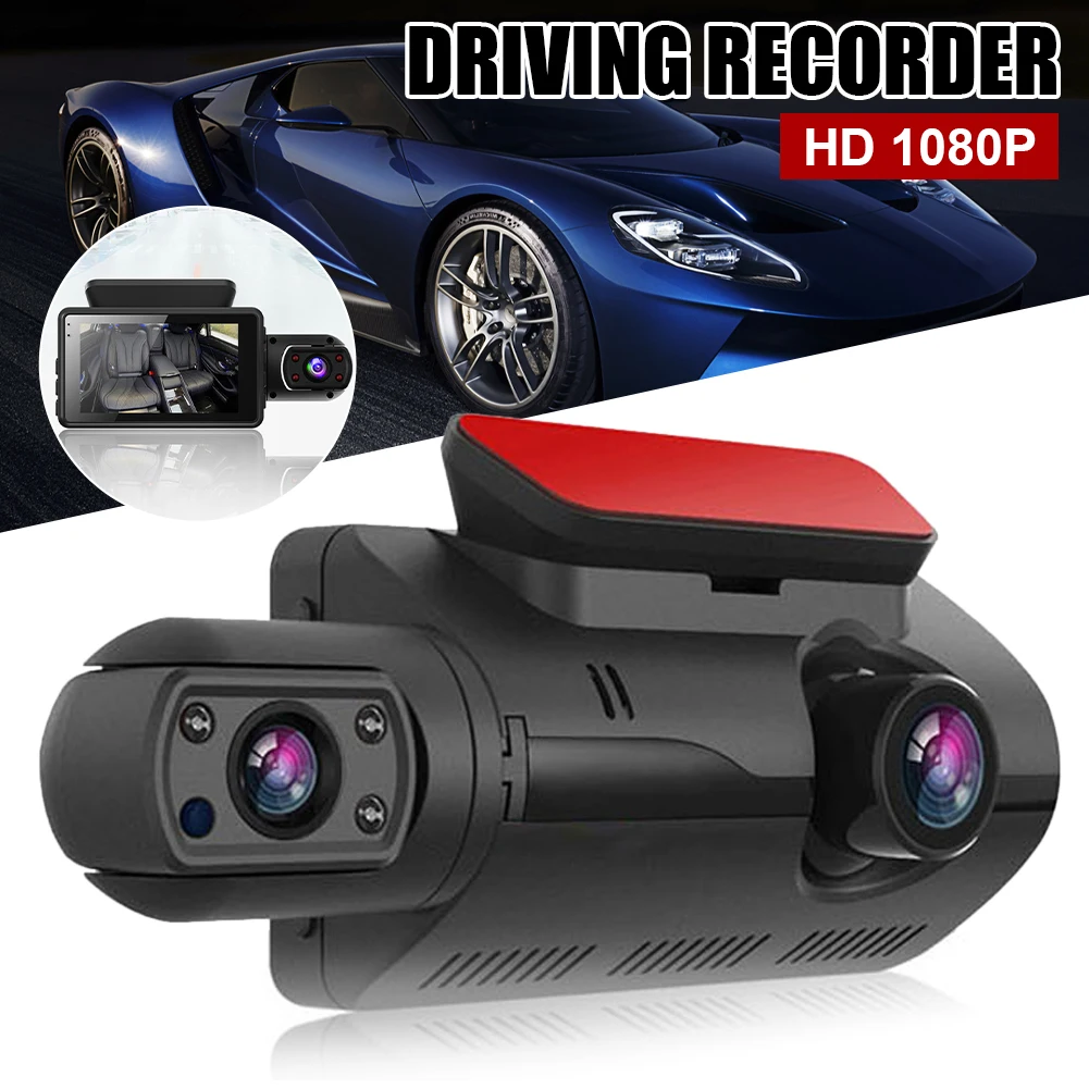 3" Screen 1080P Dash Cam Front and Cabin Dual Lens Car Camera Recorder 110° Wide Angle Night Vision Loop Recording Motion Sensor
3" Screen 1080P Dash Cam Front and Cabin Dual Lens Car Camera Recorder 110° Wide Angle Night Vision Loop Recording Motion Sensor
