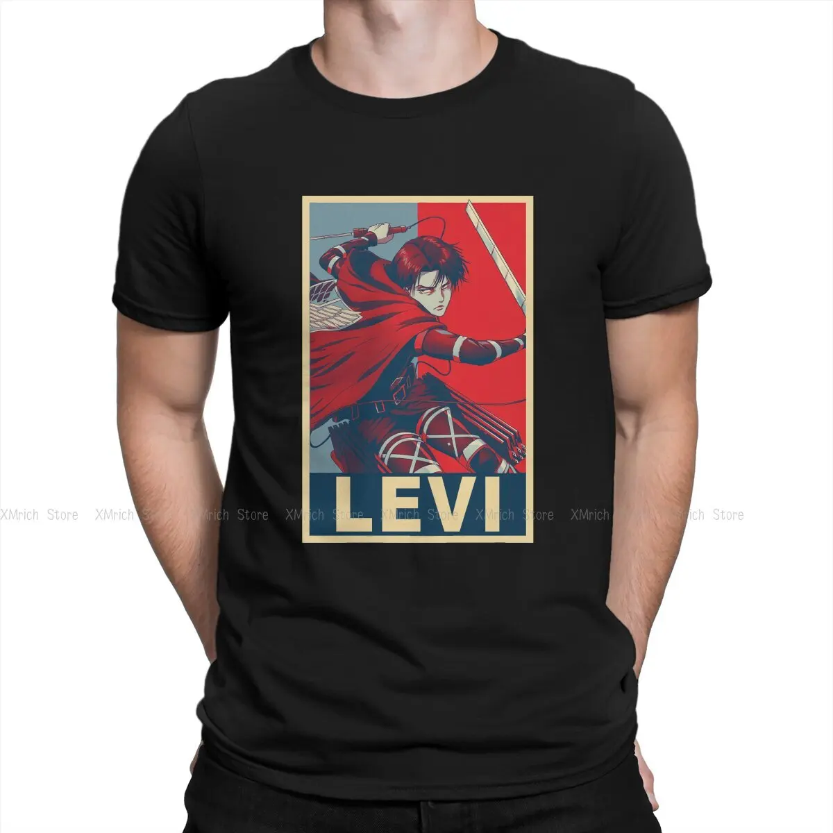 Attack On Titan Newest TShirt for Men Levi Poster Round Collar Pure Cotton T Shirt Distinctive Gift Clothes OutdoorWear
Attack On Titan Newest TShirt for Men Levi Poster Round Collar Pure Cotton T Shirt Distinctive Gift Clothes OutdoorWear