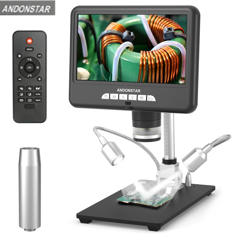 Andonstar AD207S Dual Screen Digital Microscope 3D Rotate Long Object Distance HDMI Magnifier for Phone PCB SMD Soldering Repair
Andonstar AD207S Dual Screen Digital Microscope 3D Rotate Long Object Distance HDMI Magnifier for Phone PCB SMD Soldering Repair