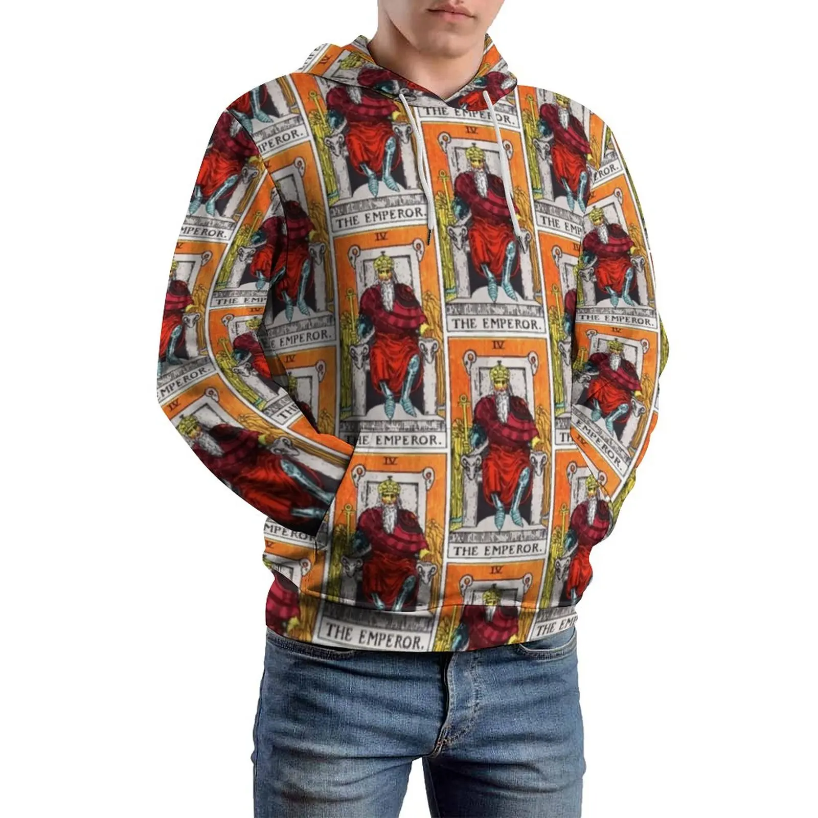 The Emperor Tarot Casual Hoodies Unisex Vintage Print Aesthetic Sweatshirts Autumn Long-Sleeve Street Style Oversized Hoodie
The Emperor Tarot Casual Hoodies Unisex Vintage Print Aesthetic Sweatshirts Autumn Long-Sleeve Street Style Oversized Hoodie
