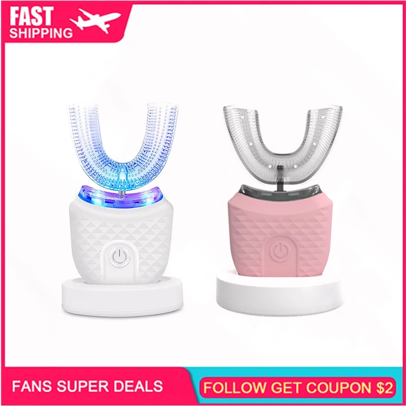 Electric Adult U-Shaped Toothbrush For Men And Women Automatic Sonic Soft Bristle Silicone U-Shaped Toothbrush
Electric Adult U-Shaped Toothbrush For Men And Women Automatic Sonic Soft Bristle Silicone U-Shaped Toothbrush