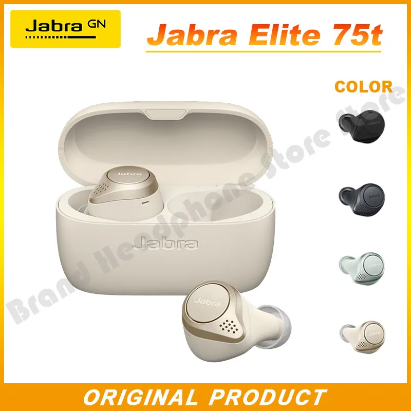 

Оригинальные беспроводные Bluetooth-наушники Jabra Elite 75t, спортивные наушники, гарнитура для музыкальных игр, гарнитура с микрофоном, наушники
