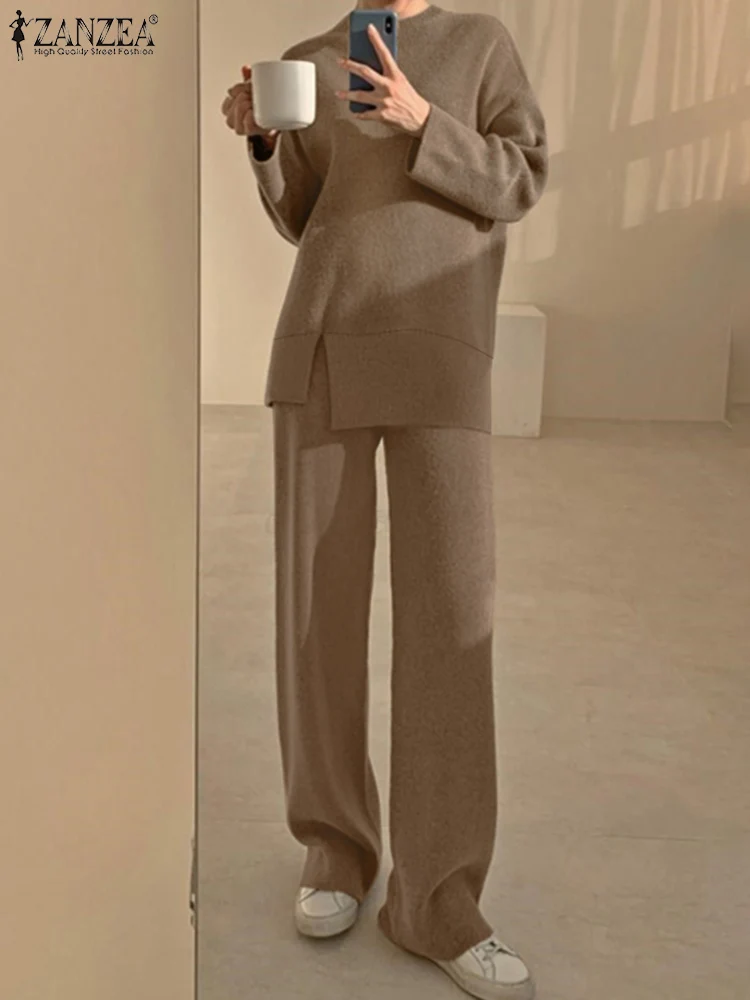 ZANZEA Spring Matching Sets Two Piece Sets Womens Outifits Fashion Urban Tracksuit 2PCS Long Sleeve Tops Wide Leg Pants Suits
ZANZEA Spring Matching Sets Two Piece Sets Womens Outifits Fashion Urban Tracksuit 2PCS Long Sleeve Tops Wide Leg Pants Suits