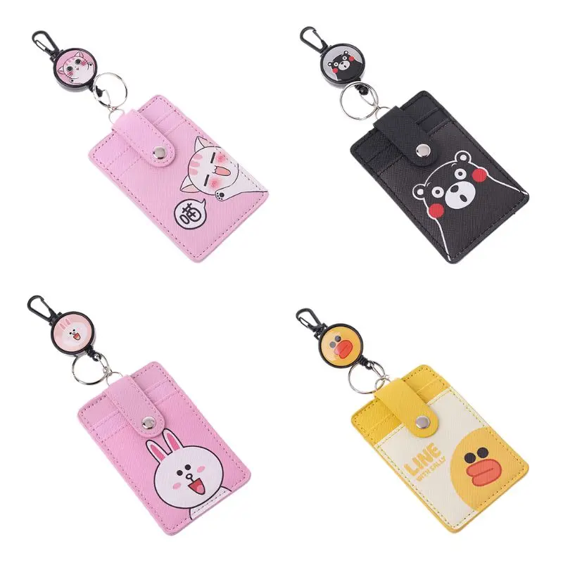Cartoon PU Leather Business ID Credit Card Case Badge Holder Anti-lost Retractable Keychain Drop Shipping
Cartoon PU Leather Business ID Credit Card Case Badge Holder Anti-lost Retractable Keychain Drop Shipping