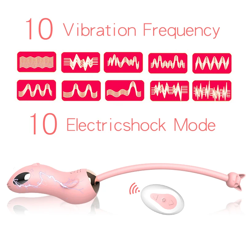 

Женская мастурбация 10-частотная Вибрация Электрический шок любовь яйцо беспроводной пульт дистанционного управления прыжки вагинальный шар силиконовый вибратор