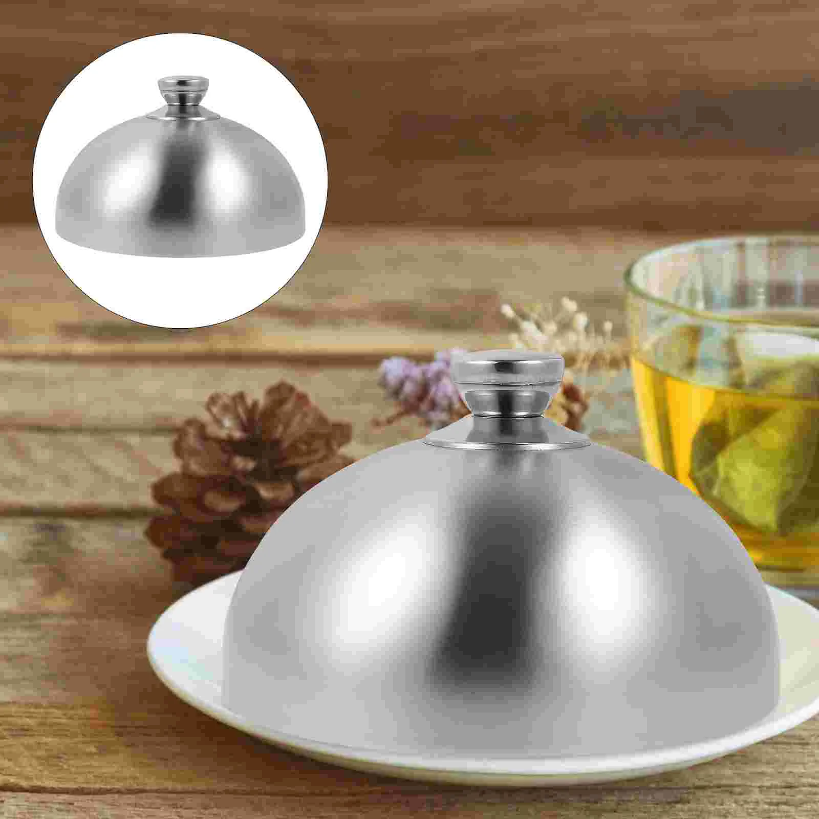 

Steak Cover Food Lids Kitchen Gadget Oil Proof Stainless Steel Dishes Anti Splashing Cooking Tool Baking Pan