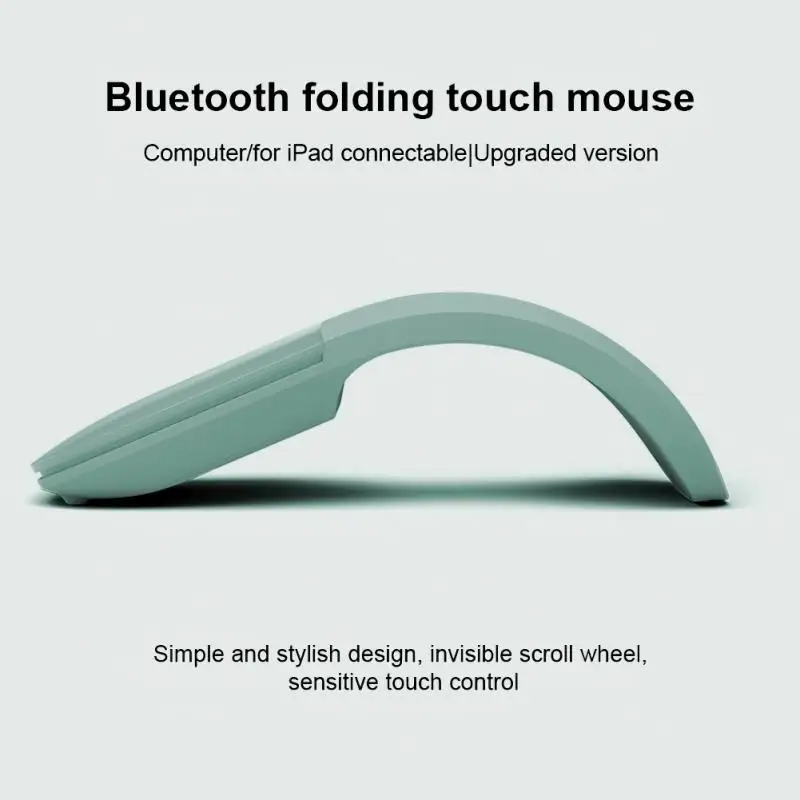 

1pc Wireless Folding Mouse Invisible Roller Bluetooth 2.4GHz Mute Mice Light Portable Mouse For Office PC Laptop XP/WIN 8/MAC