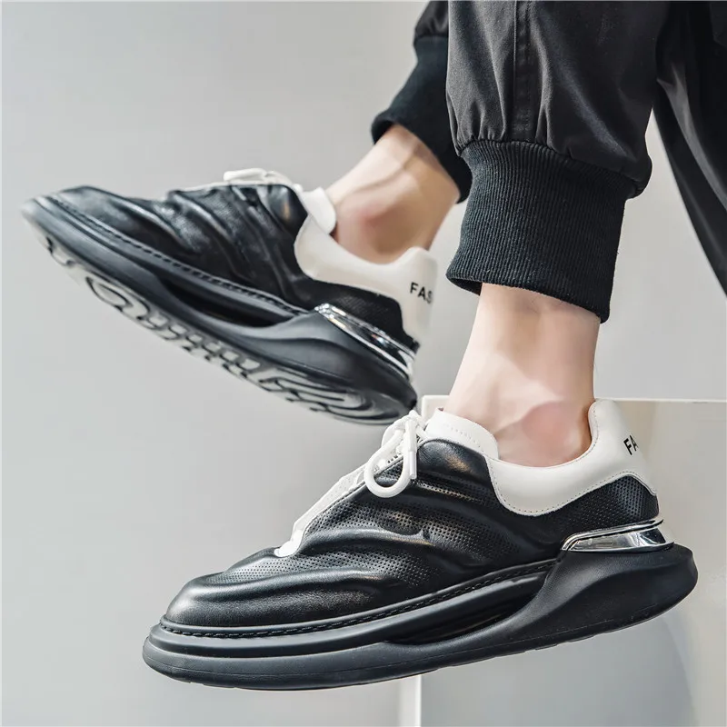 Spring Men's Shoes 2022 New Trend All-match Sports and Leisure Height-increasing Shoes Summer Breathable Black Daddy Tide Shoes
Spring Men's Shoes 2022 New Trend All-match Sports and Leisure Height-increasing Shoes Summer Breathable Black Daddy Tide Shoes