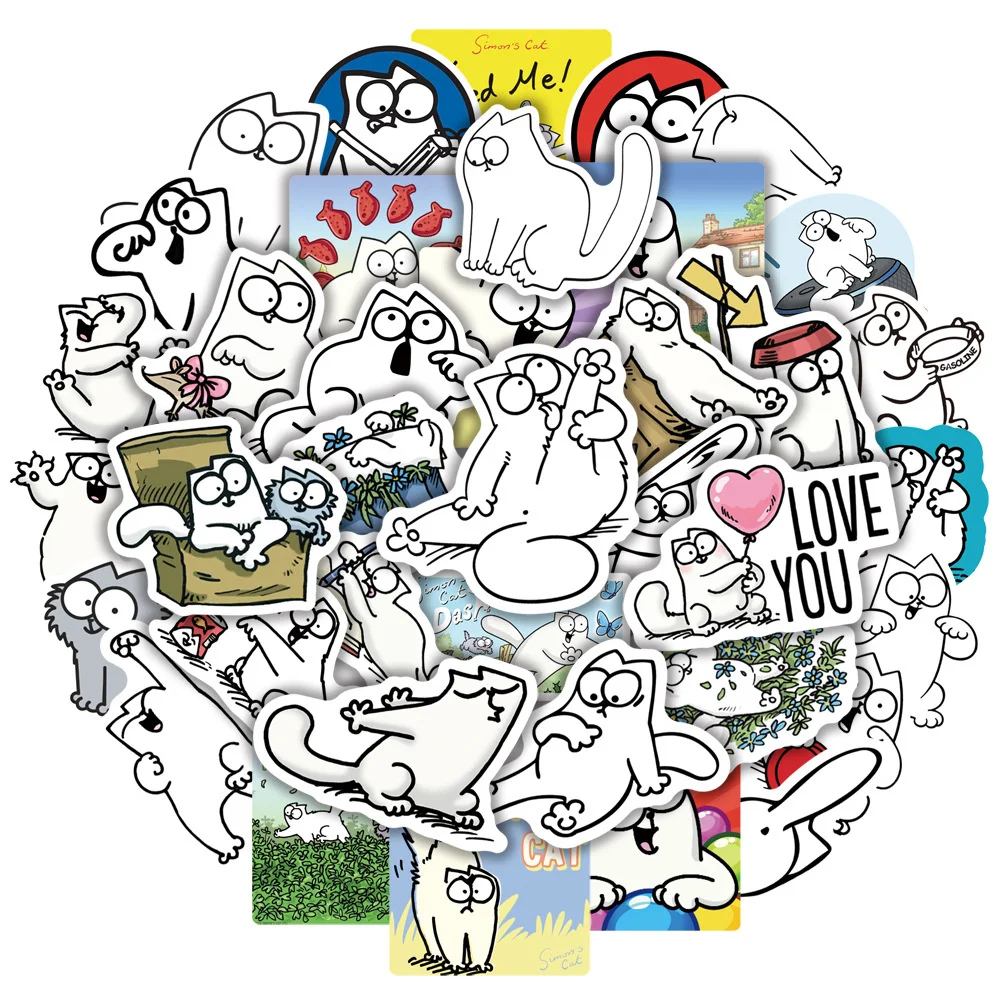 10/30/50PCS Cartoon Cute Simon Cat Graffiti Stickers Suitcase Journal Laptop IPad Skateboard Cup Waterproof Stickers Wholesale
10/30/50PCS Cartoon Cute Simon Cat Graffiti Stickers Suitcase Journal Laptop IPad Skateboard Cup Waterproof Stickers Wholesale